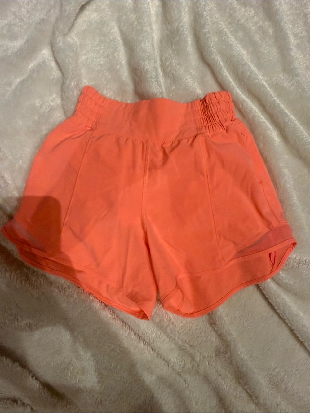 lululemon athletica Coral-Orange Athletic Shorts